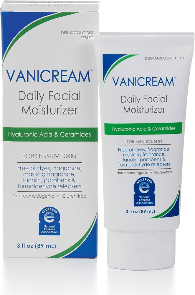 Vanicream Daily Facial Moisturizer With Ceramides and Hyaluronic Acid - Formulated Without Common... | Amazon (US)