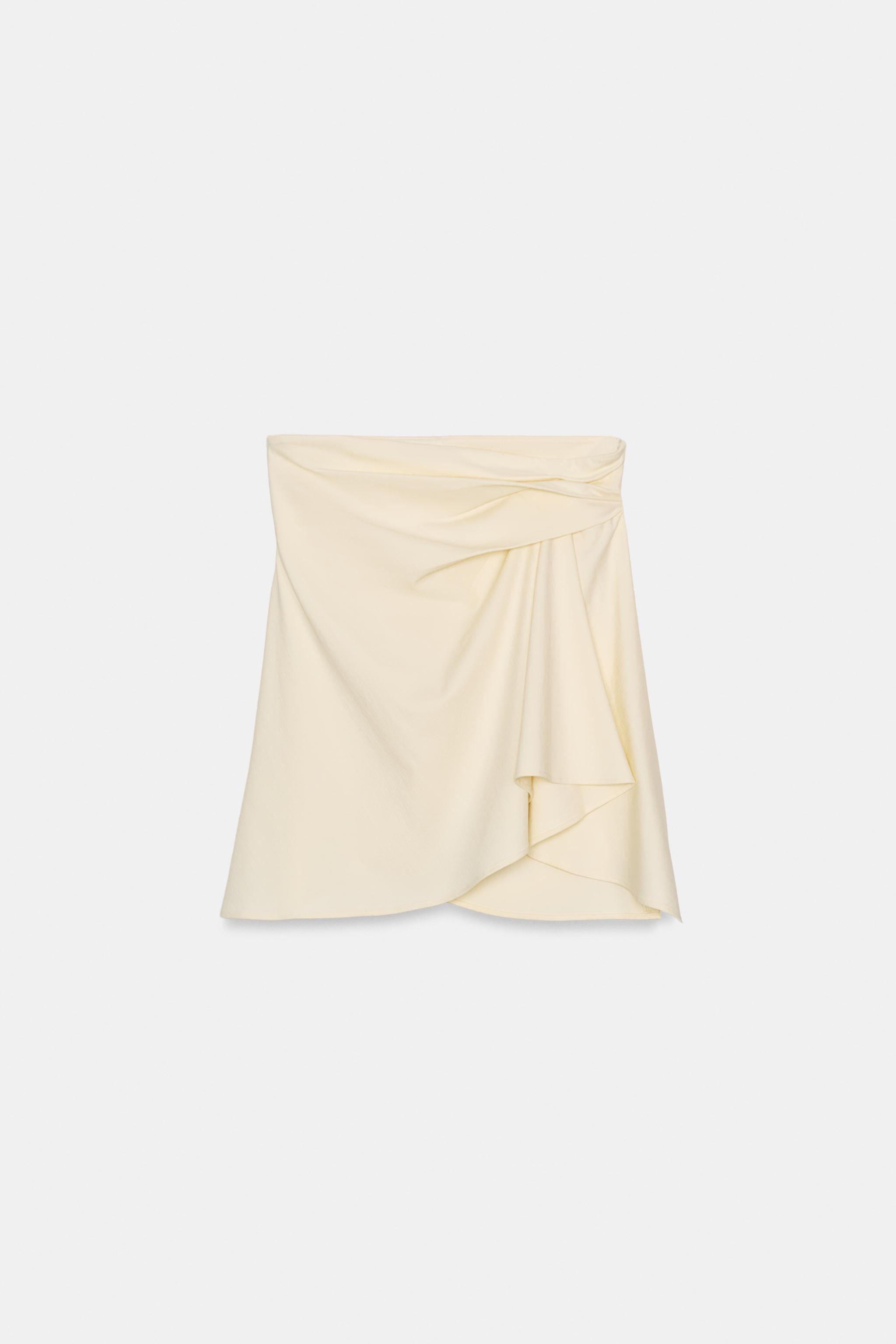PLEATED STRAPLESS TOP | Zara US