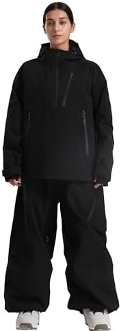 GSOU SNOW Women's Ski Jacket and Pants Set Baggy Snowboard Jacket Snow Suit Waterproof Windproof ... | Amazon (US)