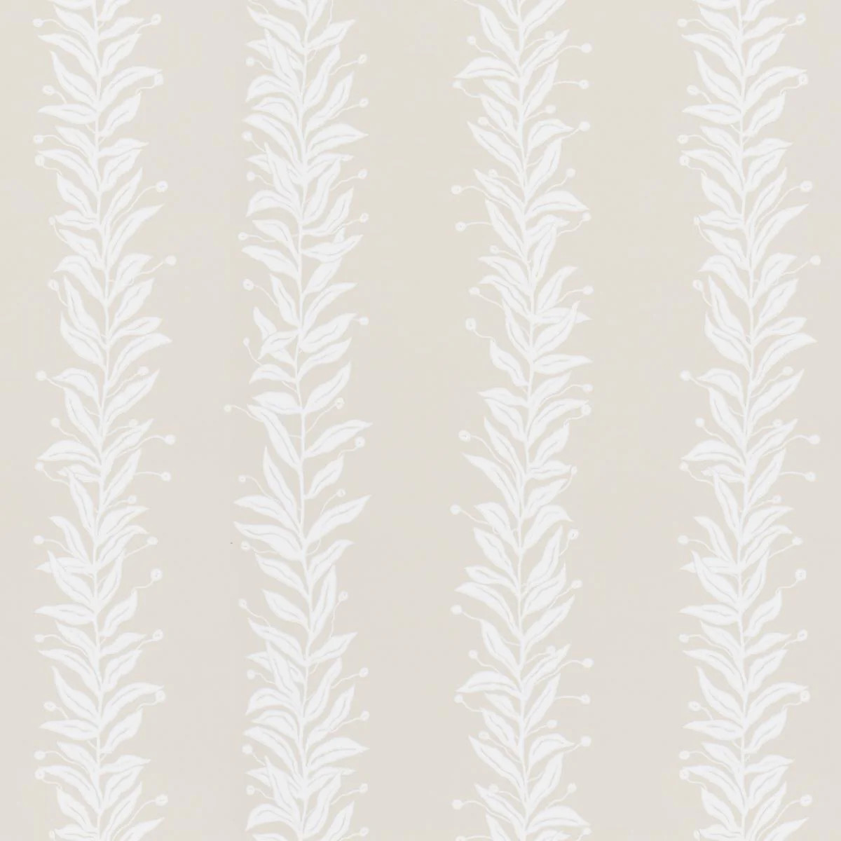 Schumacher Tendril Stripe Natural Wallpaper | DecoratorsBest