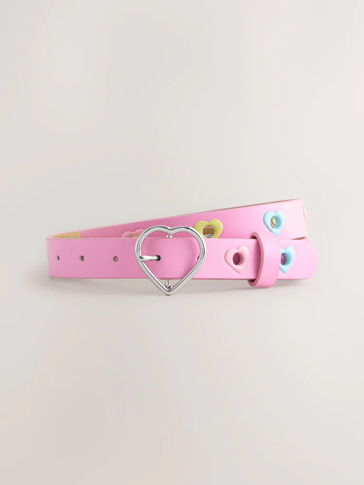 Bright Pink Heart Buckle Party Belt | Next US