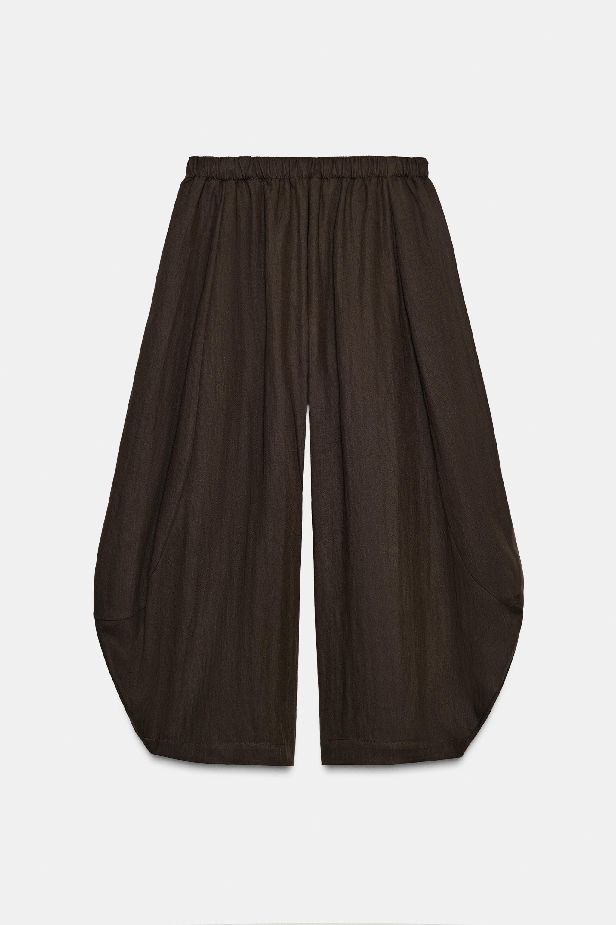 ZW COLLECTION TEXTURED VOLUME TROUSERS | Zara UK