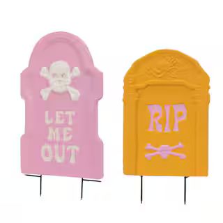 Pink & Orange Tombstone Signs by Ashland® | Michaels Stores