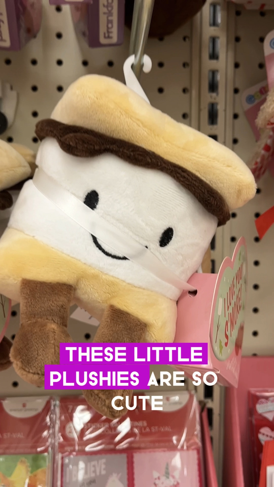 The absolute cutest little Valentine plushies!  A s’mores and a cactus and they each come with a little box of heart shaped gummy candy too!  ❤️💗

#plushies #targetfinds #valentinesday #valentinegifts

Valentine’s Day gifts for kids or anyone | Target Valentines | Target finds | cute gifts | stuffed animals 

#LTKSeasonal #LTKVideo #LTKkids