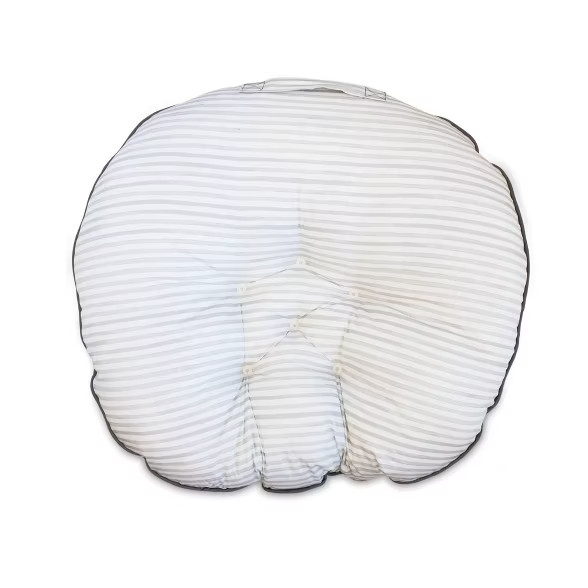 Boppy Preferred Newborn Lounger Gray Pennydot and Watercolor Stripes | Target