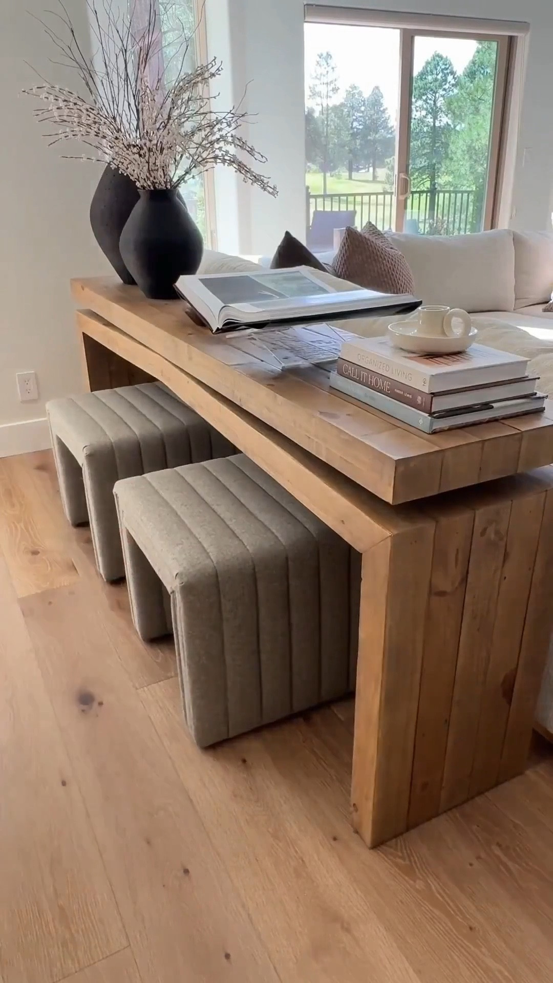 console table(comes in a variety of colors),  ottomans (5 colors), and vases(I have the light ones as well)

Sectional sofa is color Oasis in Shell textured weave…amazing for kids/pets
Living room furniture, decor  
 

#LTKmomlife #LTKSeasonal #LTKHome