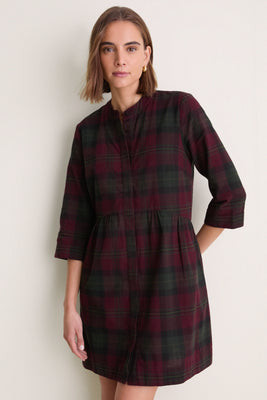 Highland Plaid Royal Shirt Dress | Tuckernuck (US)