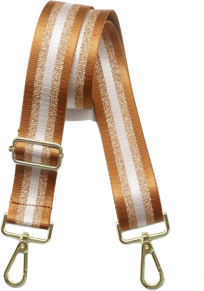 LVYOUME Purse Strap Silver Hardware Wide Bag Straps Replacement Crossbody Adjustable Shoulder Str... | Amazon (US)