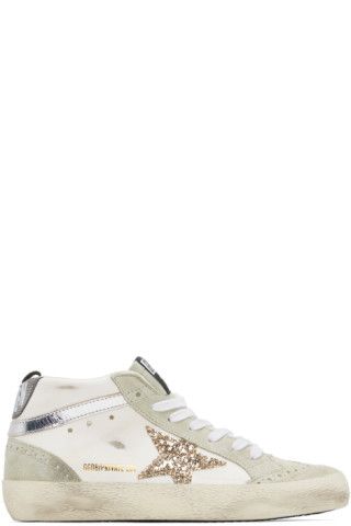 SSENSE Exclusive White Mid Star Sneakers | SSENSE