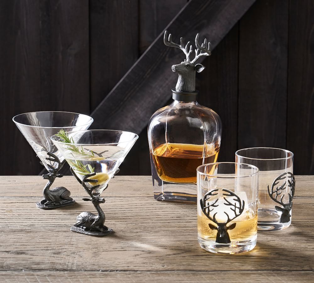 Bronze Stag Glassware Collection | Pottery Barn (US)