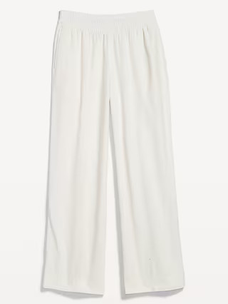 High-Waisted Linen-Blend Wide-Leg Pants | Old Navy (US)