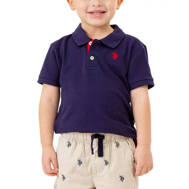 U.S. Polo Assn. Toddler Boys Pique Polo T-Shirt, Sizes 2T-5T | Walmart (US)