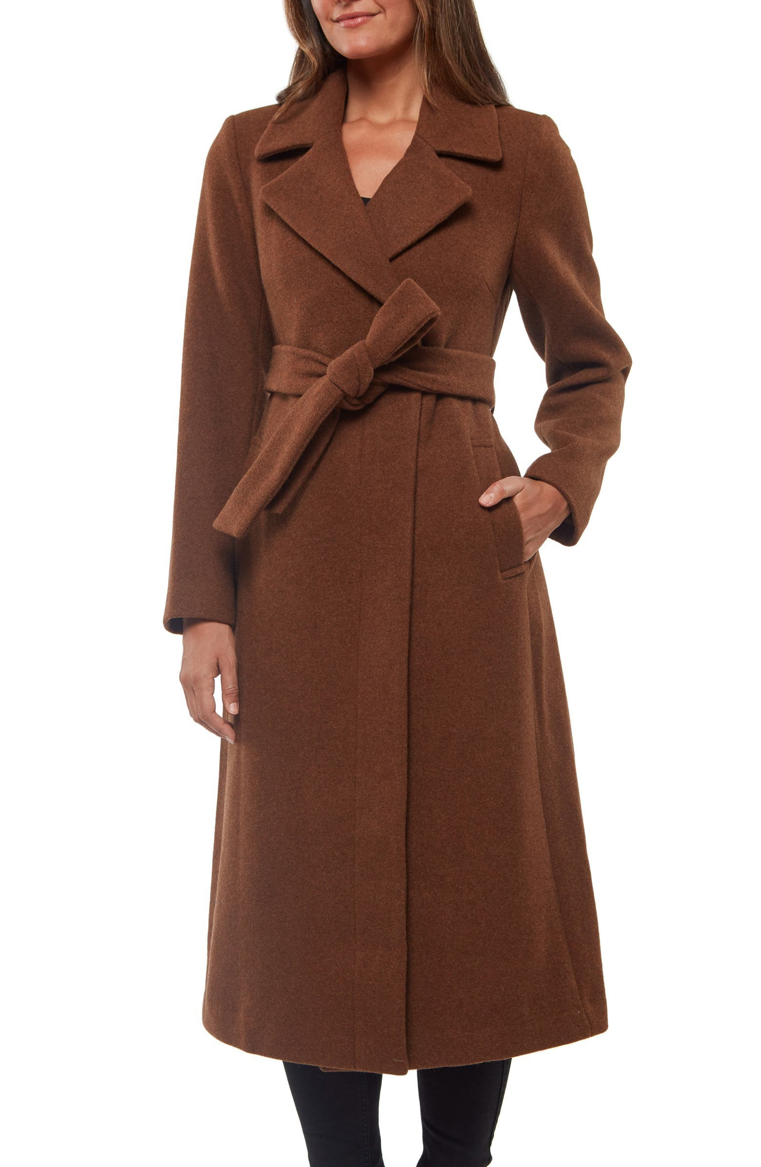 Wool Blend Wrap Coat | Nordstrom