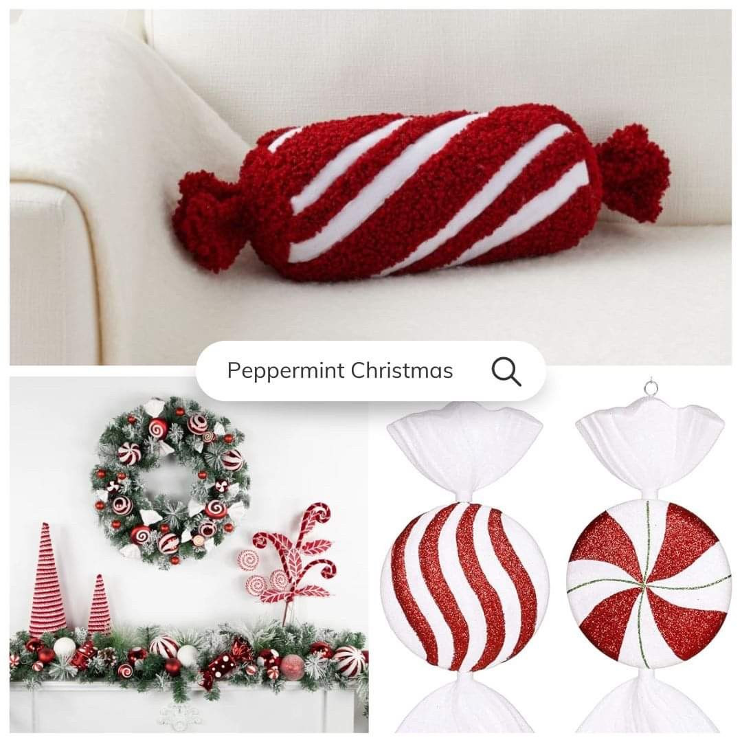 Peppermint and Candy Cane inspired Christmas Decorations 

-Red and White
-Christmas
-Christmas Decor

#LTKHoliday #LTKHome #LTKSeasonal