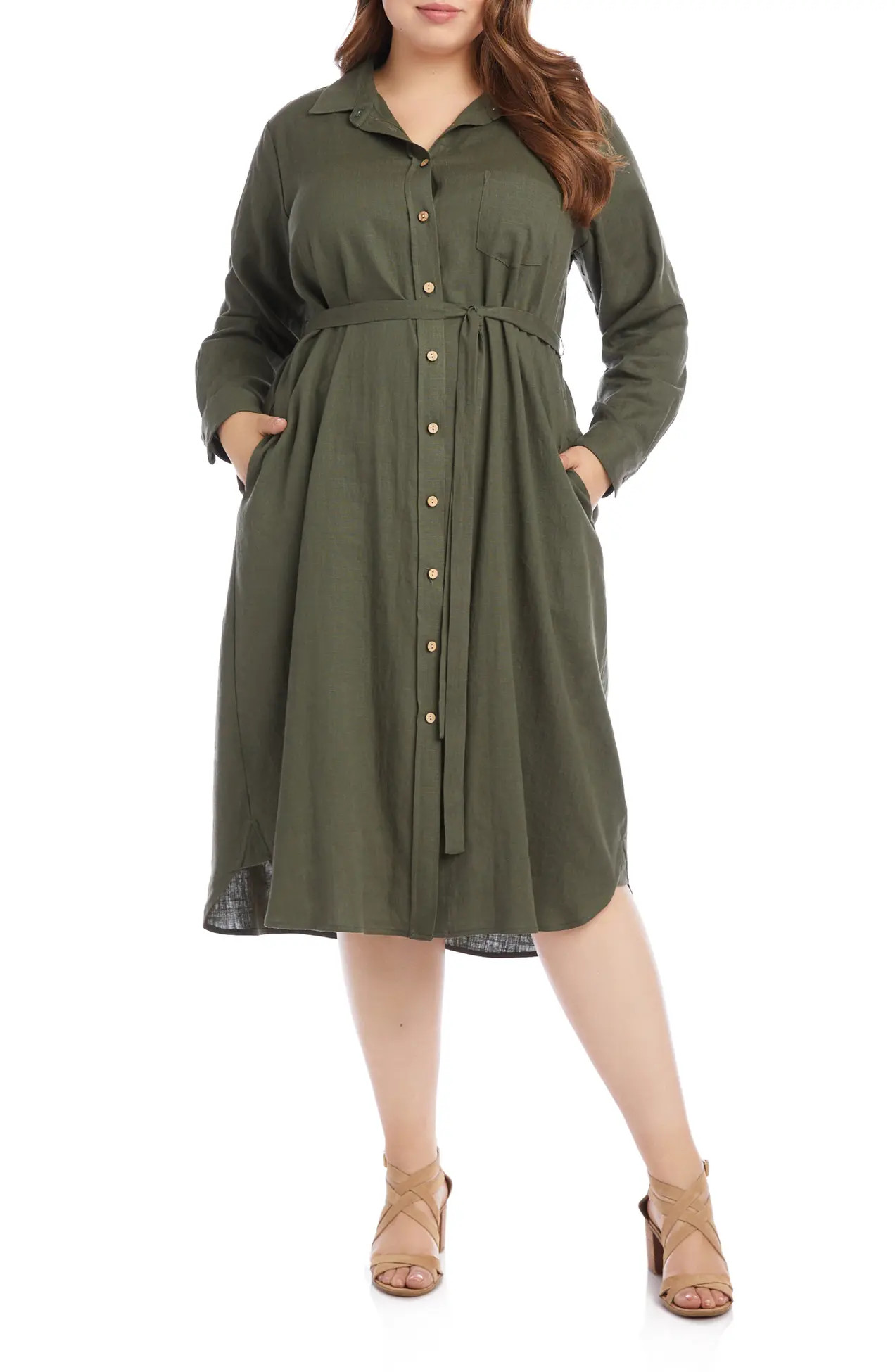 Karen Kane | Long Sleeve Shirtdress | Nordstrom Rack | Nordstrom Rack