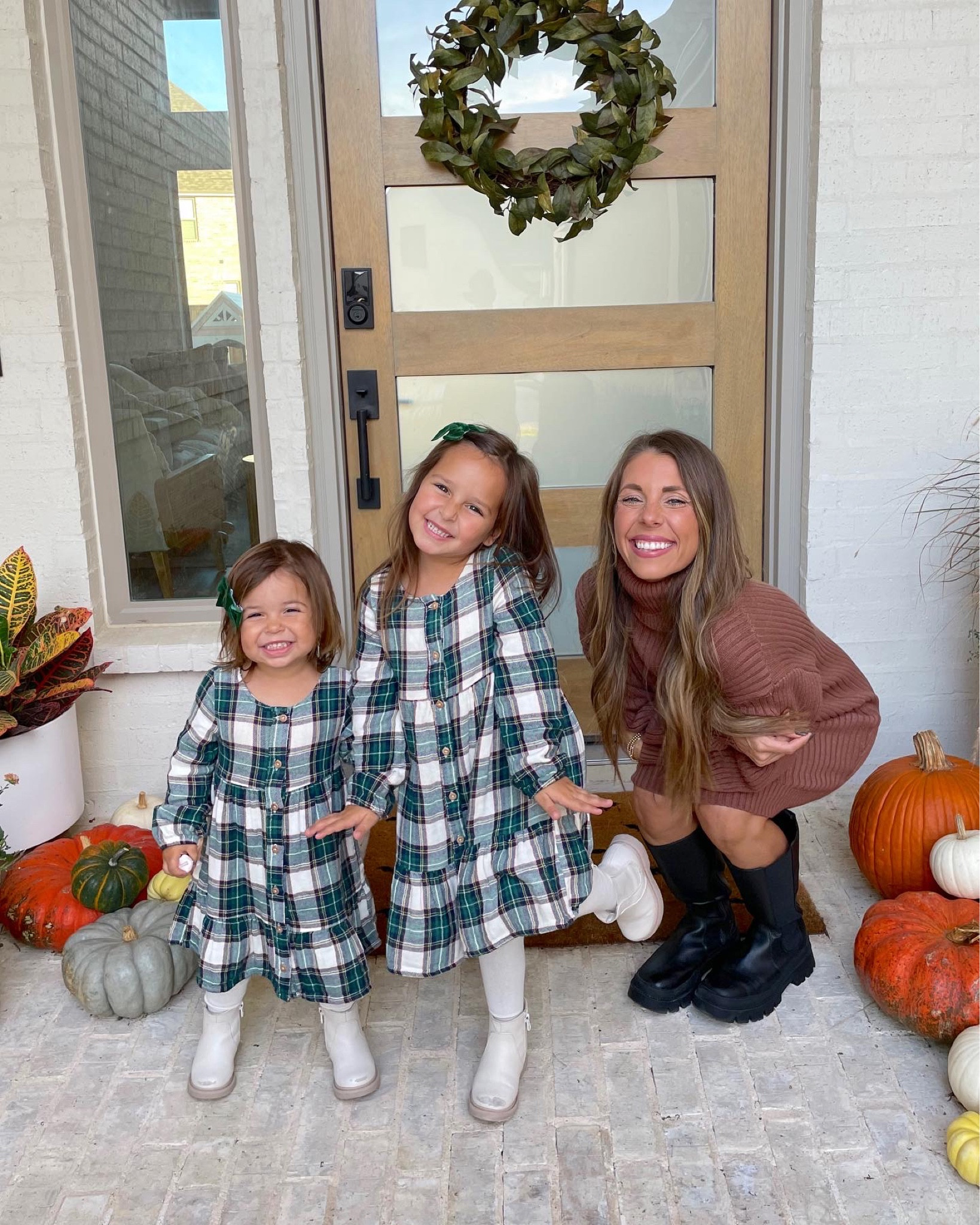 Walmart plaid dresses for the girls and Amazon sweater dress for me!! 

#LTKCyberweek #LTKHoliday #LTKkids