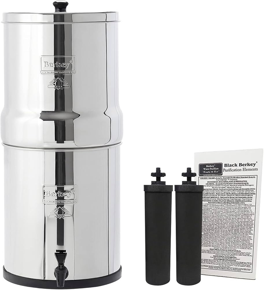 Big Berkey Gravity-Fed Water Filter with 2 Black Berkey Elements Provides Clean, Refreshing Water... | Amazon (US)