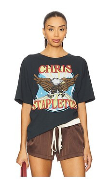 DAYDREAMER Chris Stapleton Eagle Merch Tee in Vintage Black from Revolve.com | Revolve Clothing (Global)
