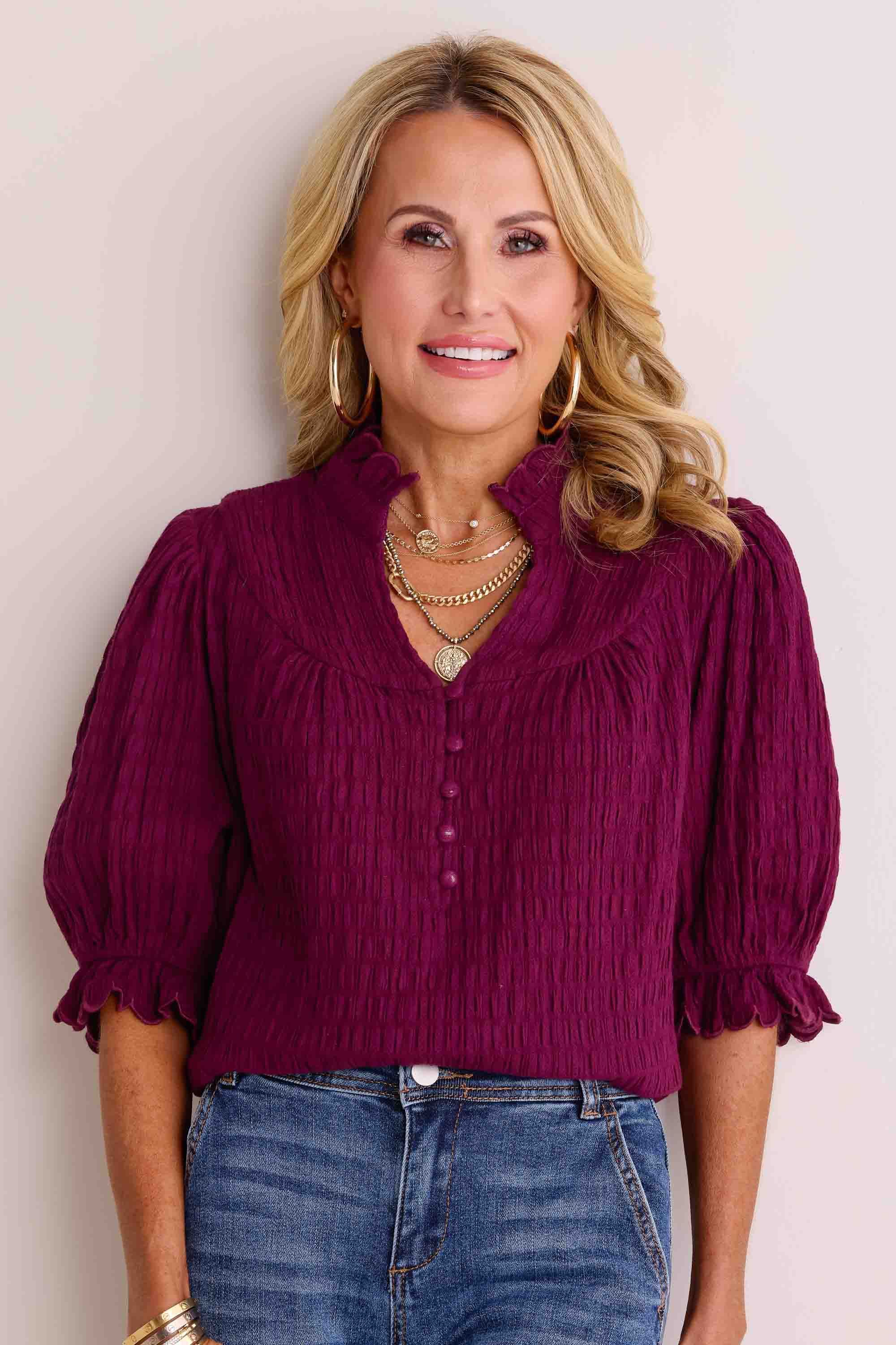 Hailey Top- Plum | Avara