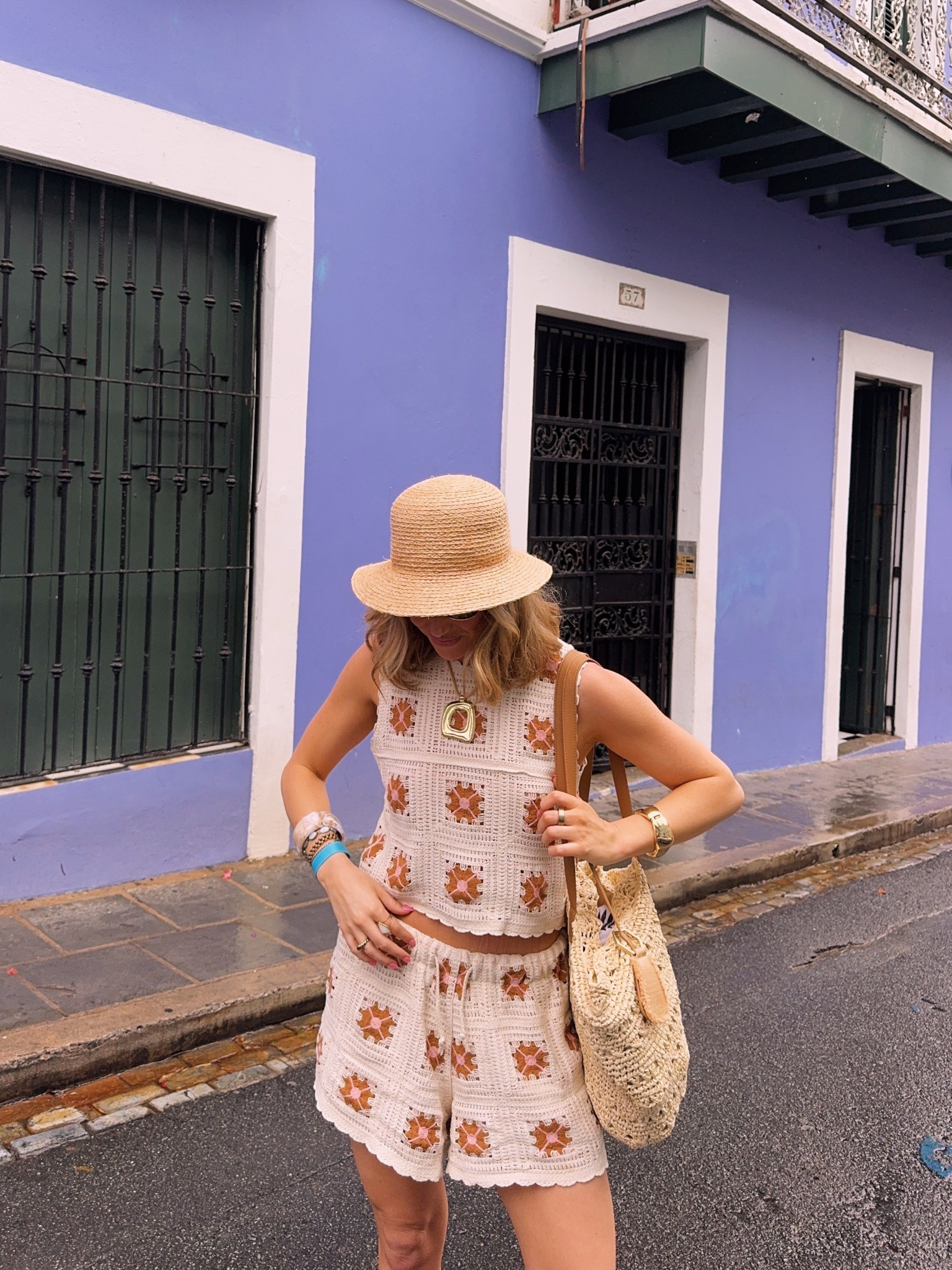 Ecru linen set this whole short set is $68 and I’m OBSESSED ! 