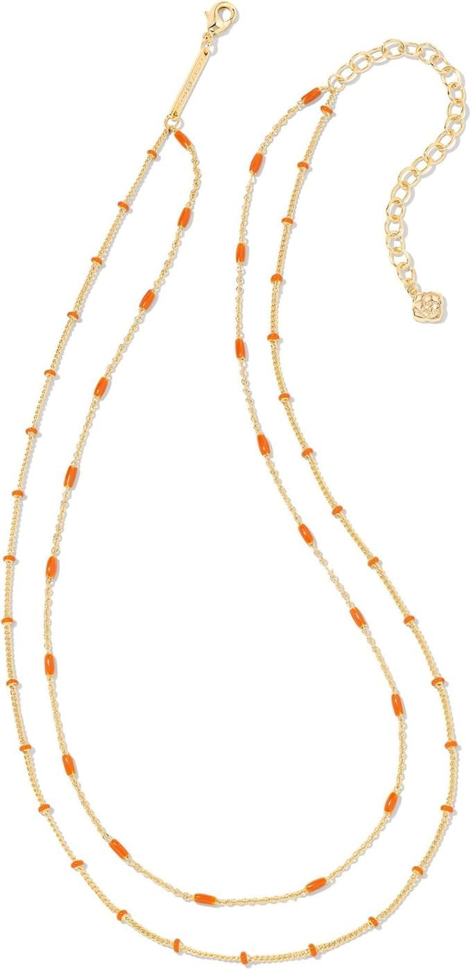 Kendra Scott Dottie Multistrand Necklace Gold Orange One Size | Amazon (US)