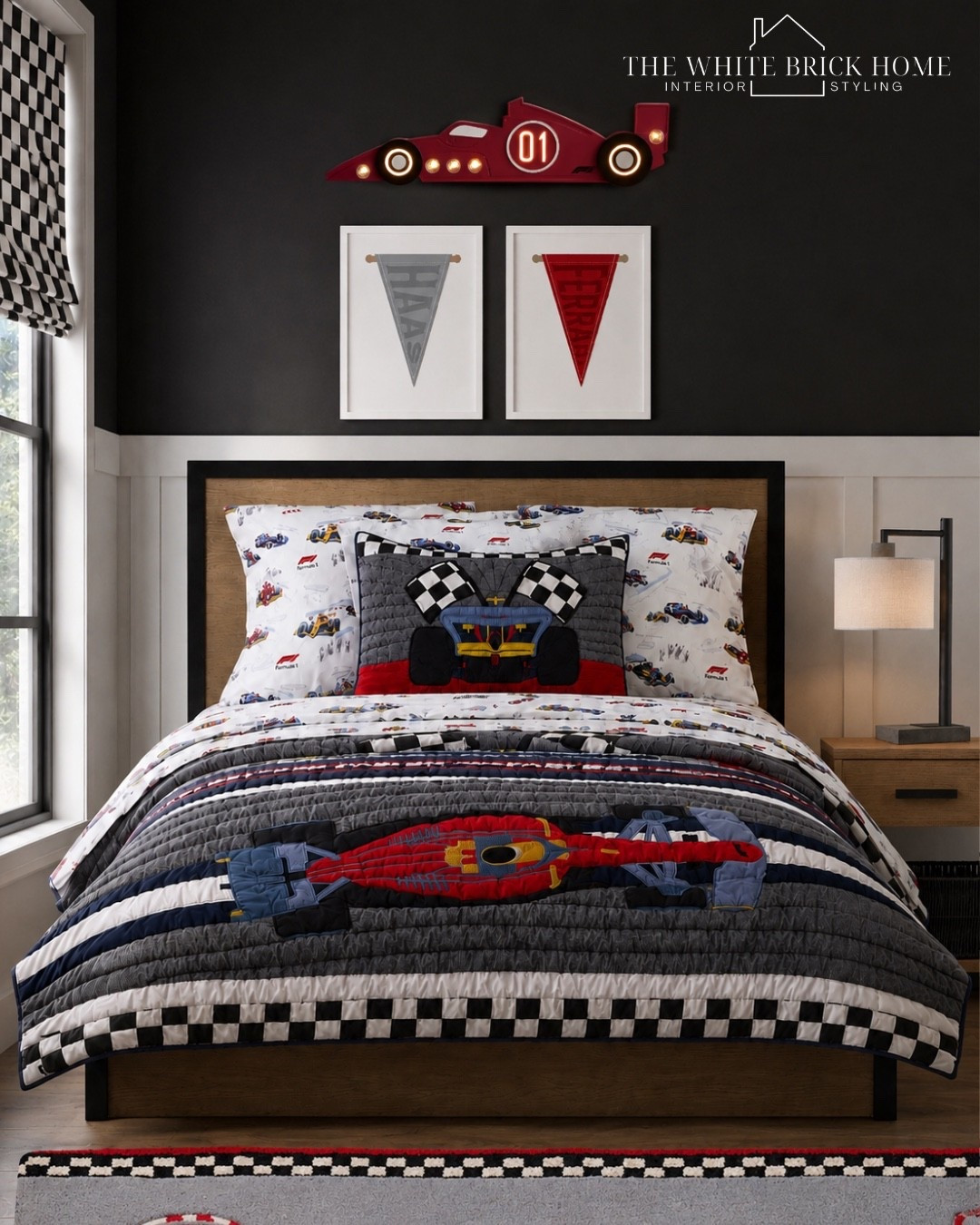 This modern race car bedroom brings color, playful details, and high speed style to every racers dream space. 
❤️❤️
Boys room, boys bedroom, kids room, kids bedroom design, boys room decor, boys room ideas, boys room furniture, toddler boy, boys race car bedroom, race car bedroom, car bedroom, formula one, f1, f1 bedroom, boys room design ideas, car bedroom, boys room ideas, boys room inspiration, boys room design, pottery barn, pottery barn kids, Etsy, wayfair

#LTKHome #LTKKids #LTKSaleAlert