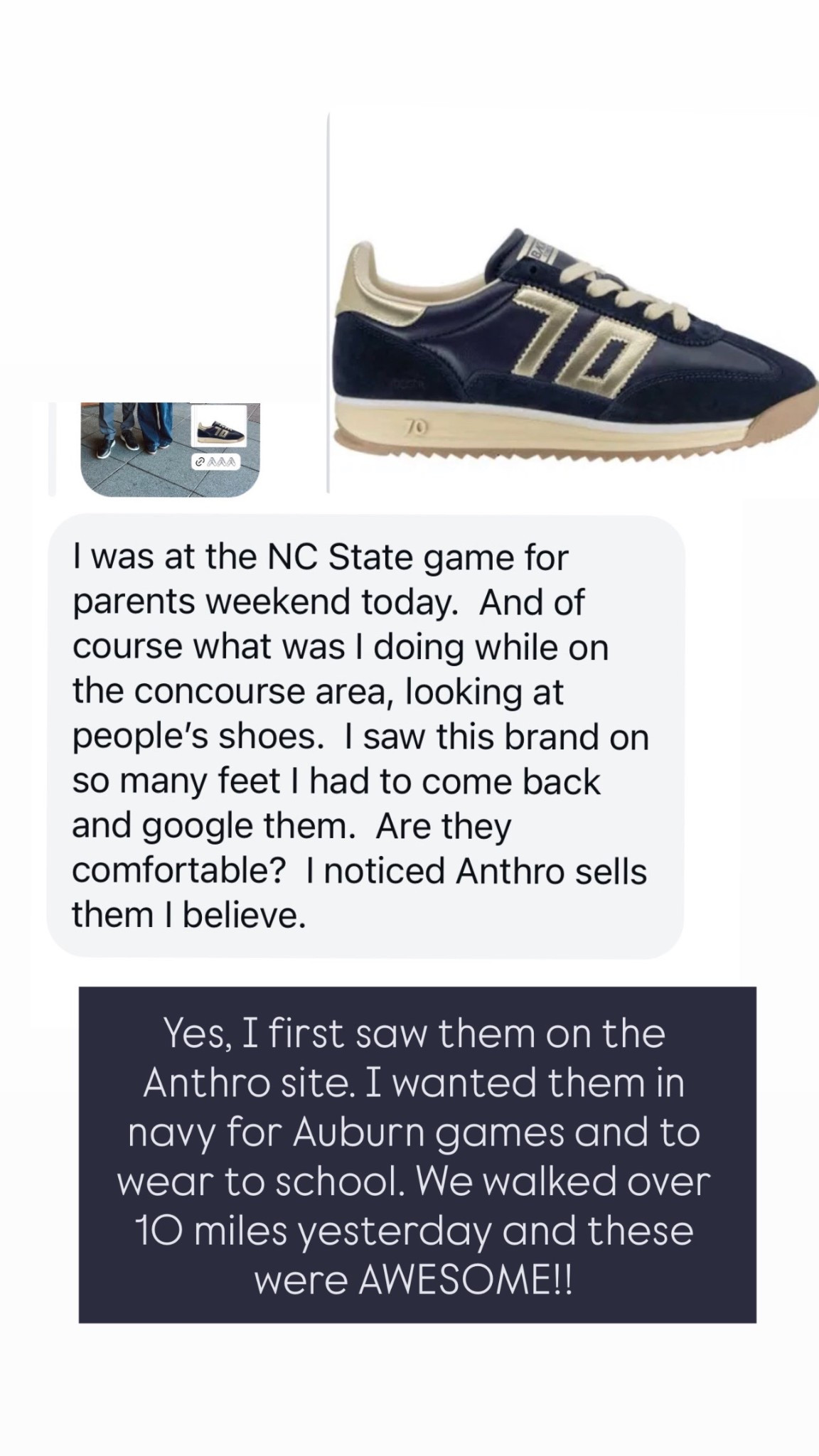 These shoes are so good! Mine are navy and gold lots of color options available! 

#LTKShoeCrush #LTKStyleTip #LTKActive