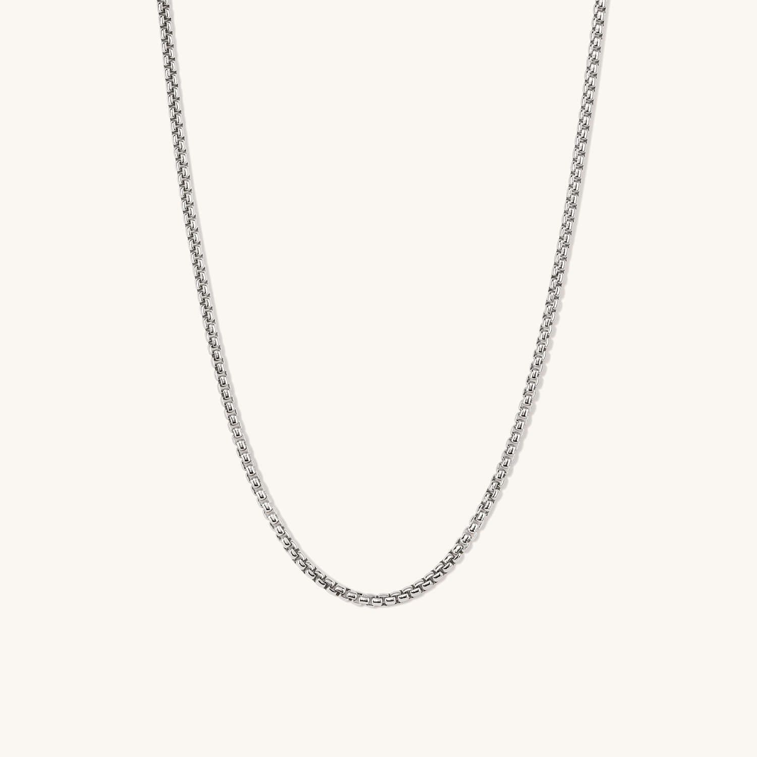 Round Box Chain Necklace | Mejuri (Global)