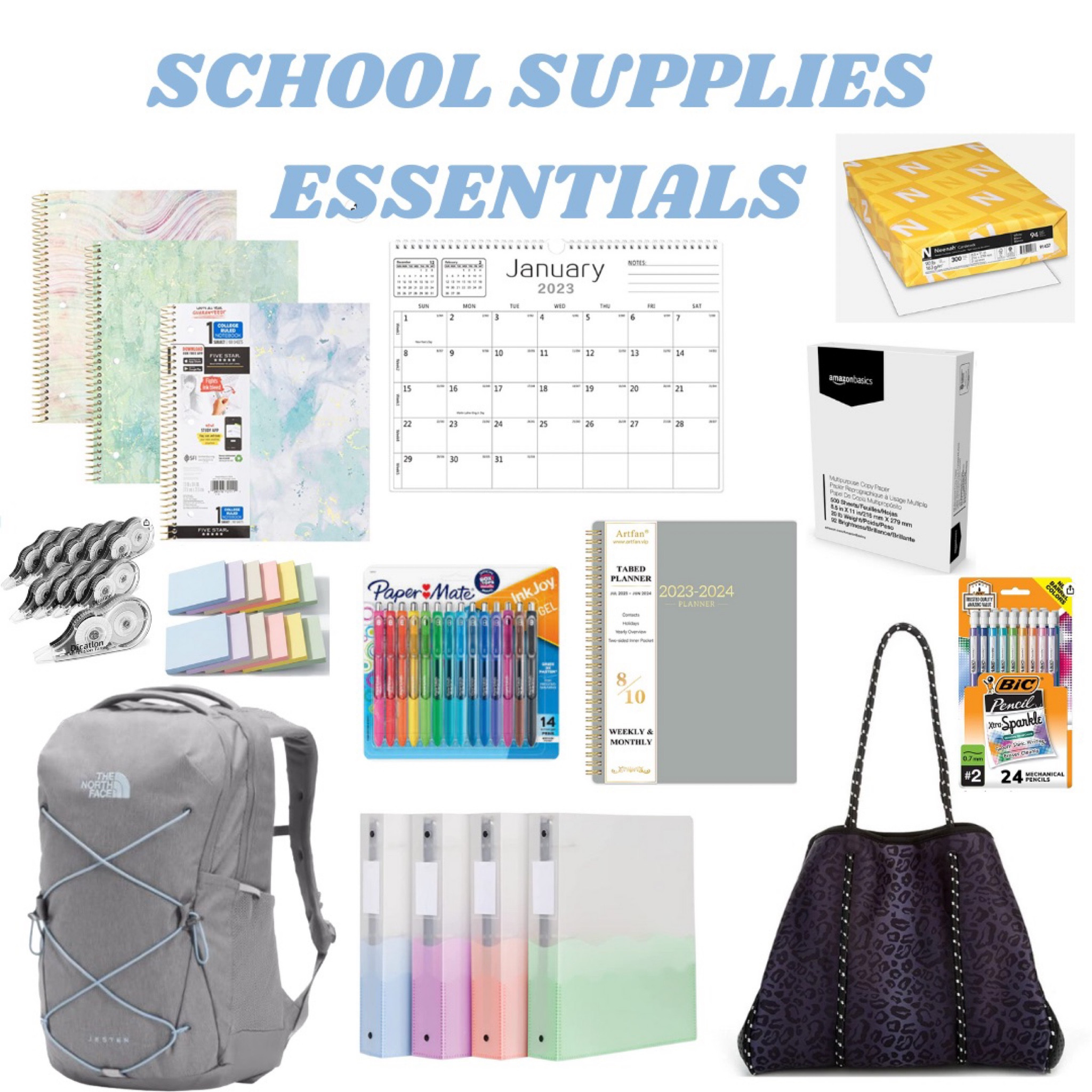 The essentials to help with your success in all of your classes! 