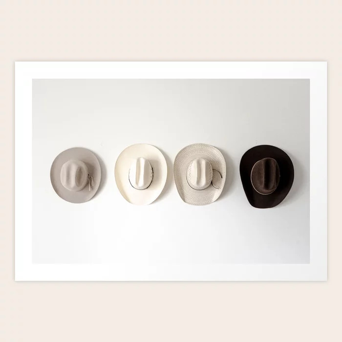 Cowboy Hat Wall Art Print | Society6