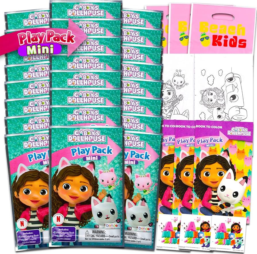 Gabby's Dollhouse Mini Party Favors Set for Kids - Bundle with 24 Mini Gabby's Dollhouse Grab n G... | Amazon (US)
