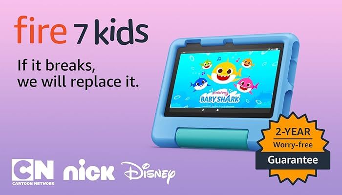 Amazon Fire 7 Kids Tablet (2022) - age 3-7. Included ad-free content and case, parental controls,... | Amazon (US)