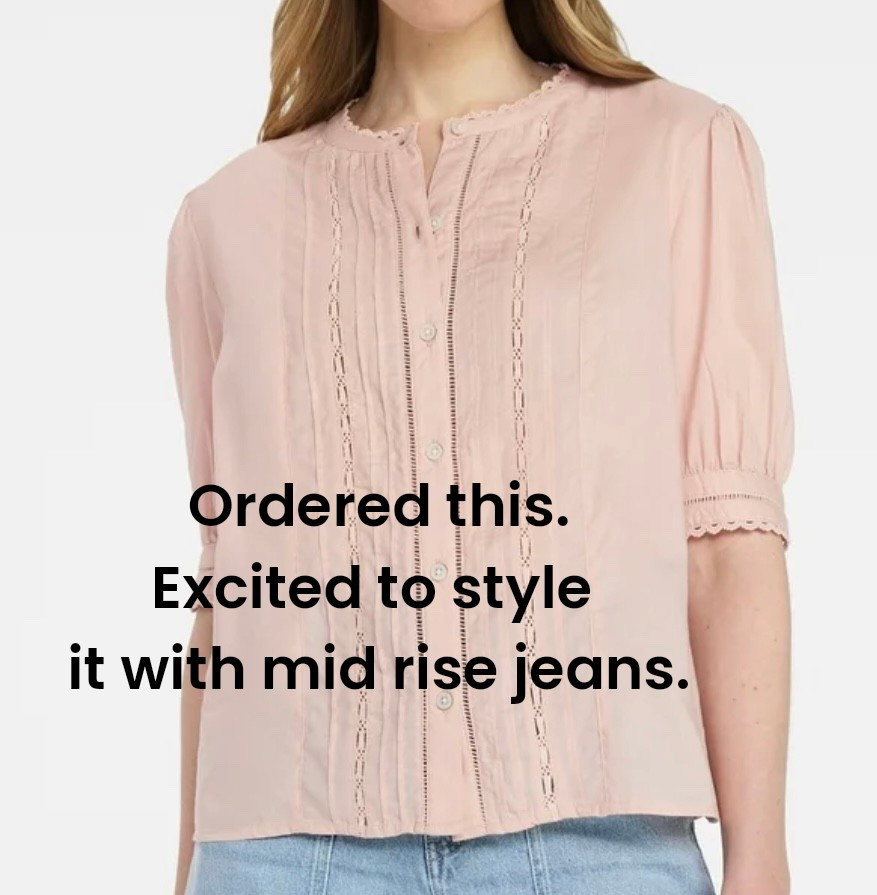 Excited to wear this Walmart fashion find. 
This cute short sleeved top whispers spring. I love it. 
I’m excited to wear it. 


#LTKootd #LTKPetite #LTKOver40