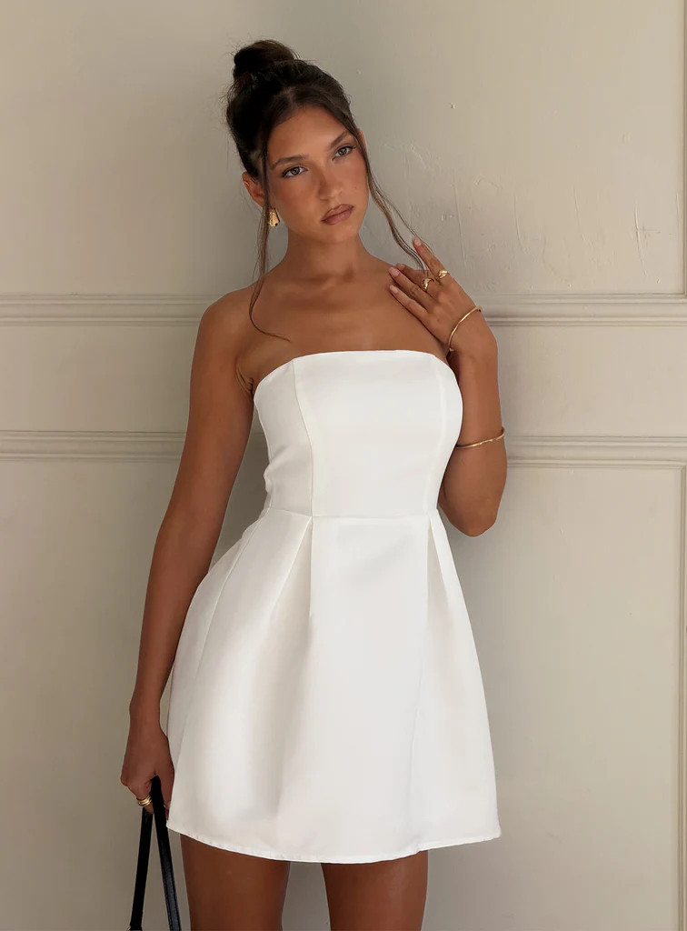Spader Corset Mini Dress White | Princess Polly US