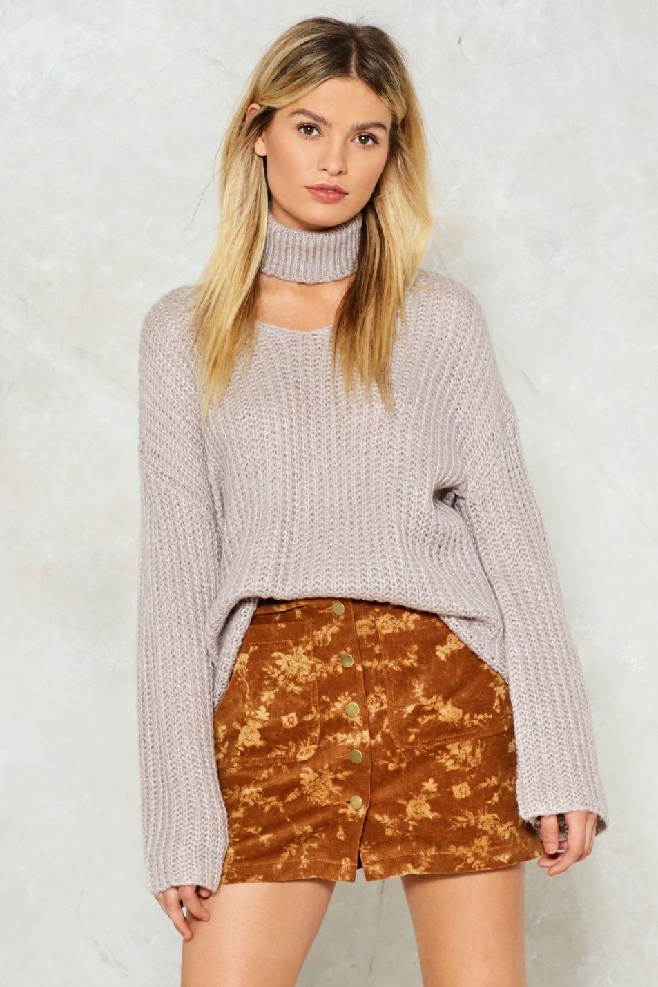 In the Thick of Knit Choker Sweater | NastyGal (US & CA)