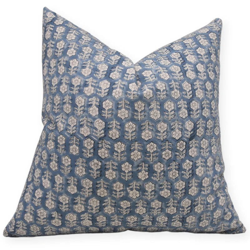 Bring artisanal beauty to your space with the Fabdivine Handcrafted Block Print Cushion Cover. Cr... | Wayfair North America