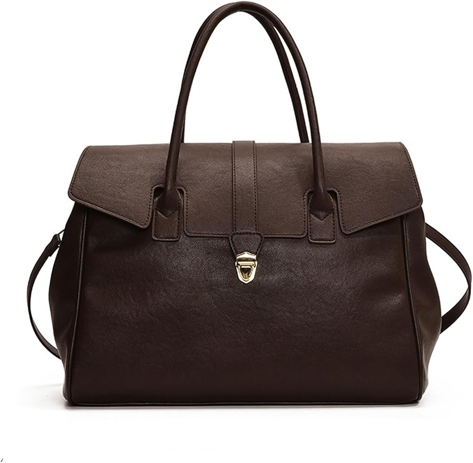 Women's Large Capacity ToteBag-Top Handle Handbag Vegetable TannedLeather, Lightweight Commuter L... | Amazon (US)