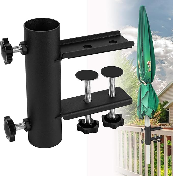 Patio Umbrella Clamp, Umbrella Clamp Stand Holder, Heavy Duty Metal Outdoor Umbrella Clamp Bracke... | Amazon (US)