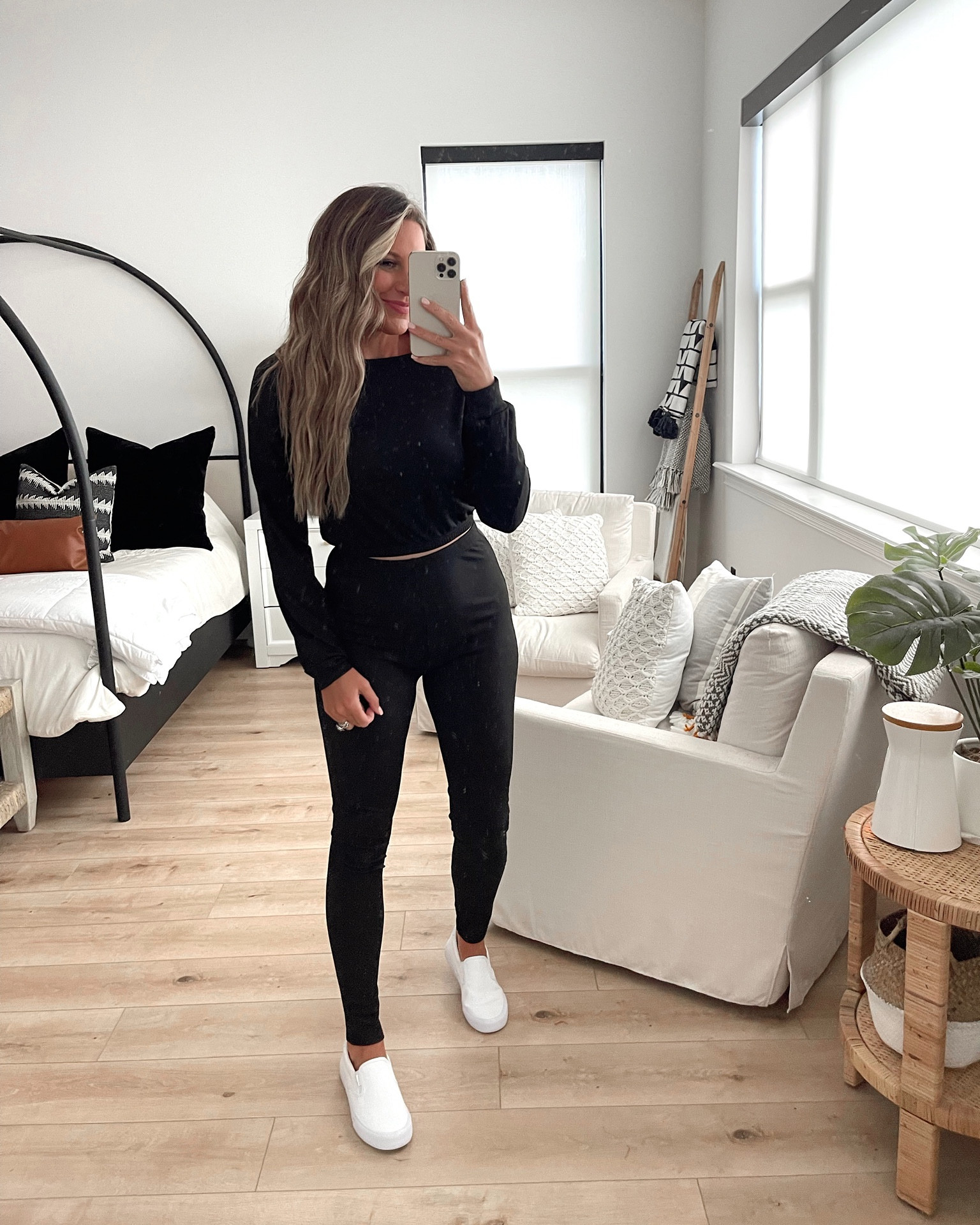 In a medium two piece lounge set from Amazon - fits TTS.

#LTKunder50 #LTKstyletip #LTKSeasonal