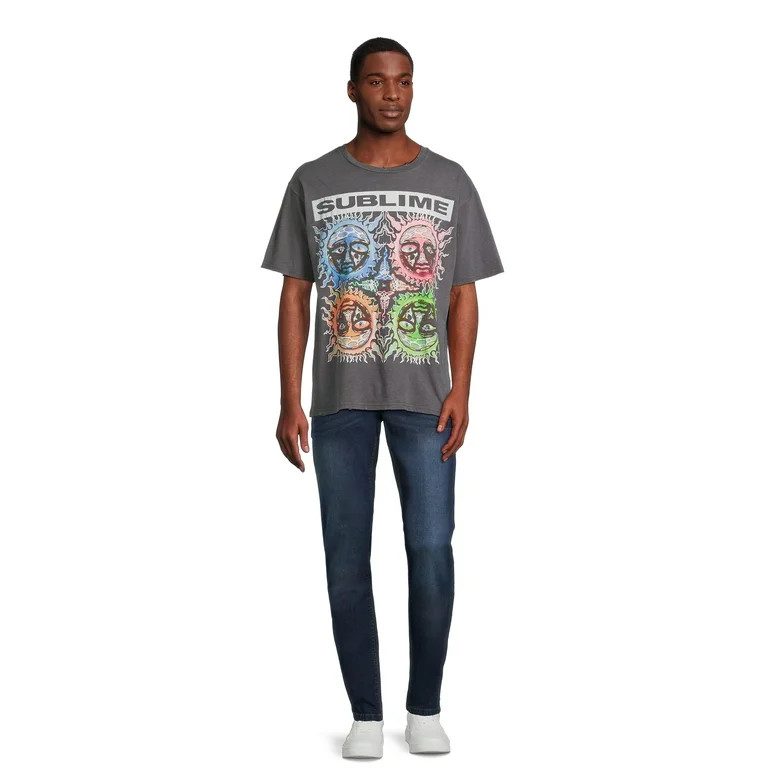 Sublime Men's Graphic Band Tee with Short Sleeves, Sizes XS-3XL | Walmart (US)