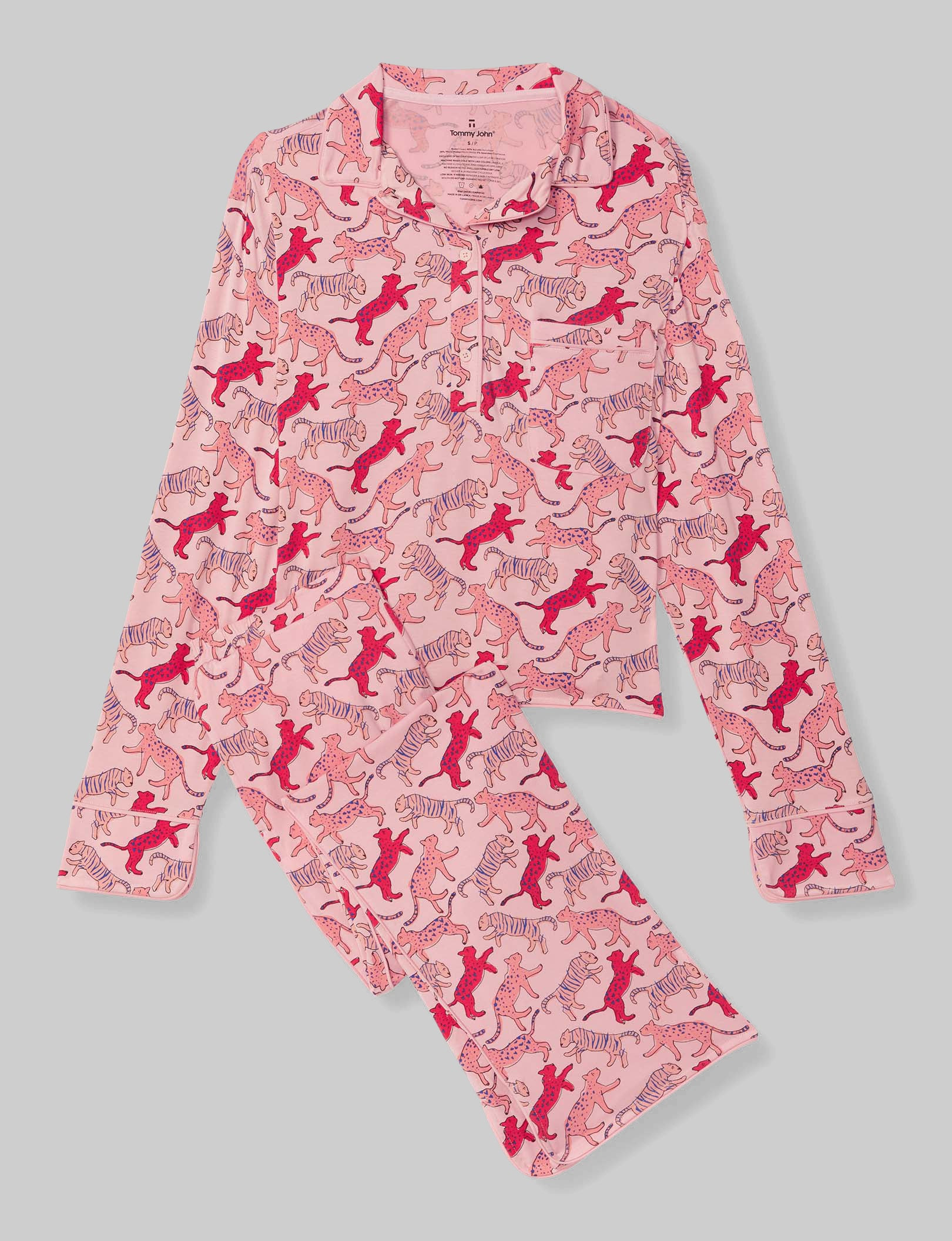 Women's Downtime Long Sleeve Pajama Top & Pant Set | Tommy John