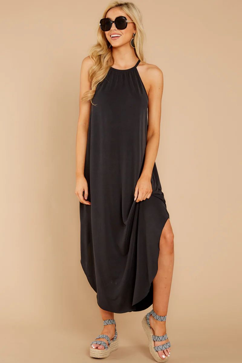 Close Your Eyes Black Maxi Dress | Red Dress 