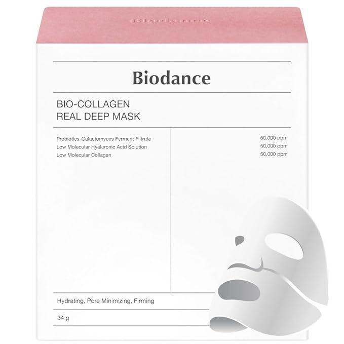 BIODANCE Bio-Collagen Real Deep Mask, Hydrating Overnight Mask, Pore Minimizing, Elasticity Impro... | Amazon (US)