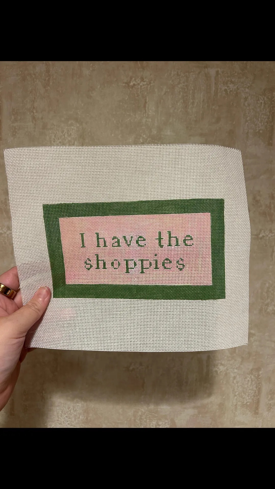 I have the shoppies needlepoint Canvas | Etsy (US)