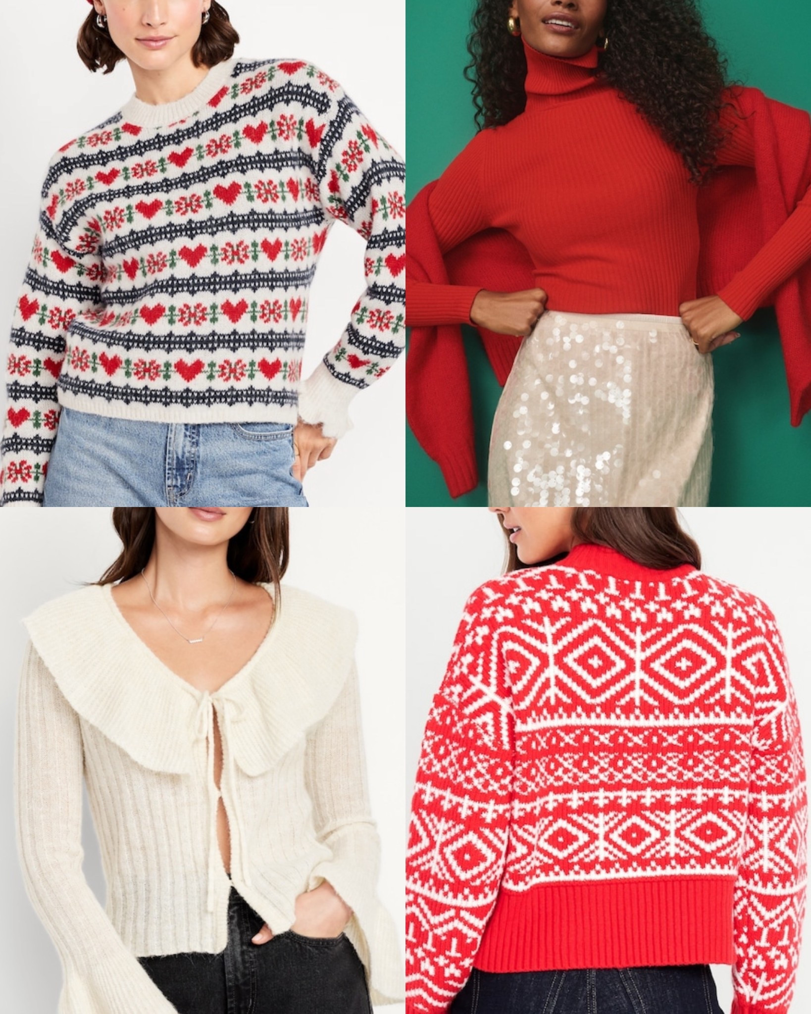Old navy Christmas holiday sweaters, festive holiday outfit inspo

#LTKSaleAlert #LTKSeasonal #LTKFindsUnder50