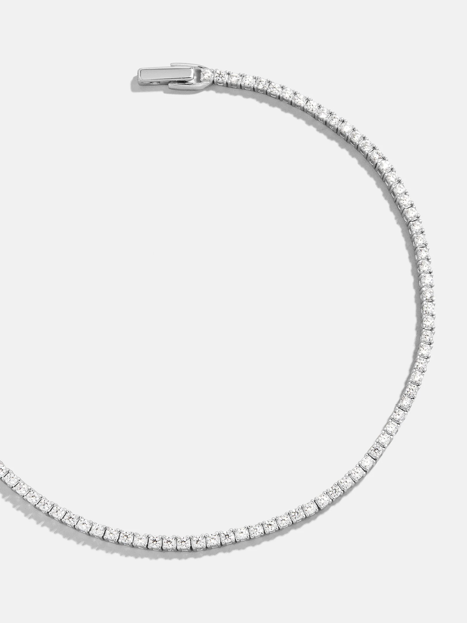 Billie Sterling Silver Tennis Bracelet - Sterling Silver | BaubleBar