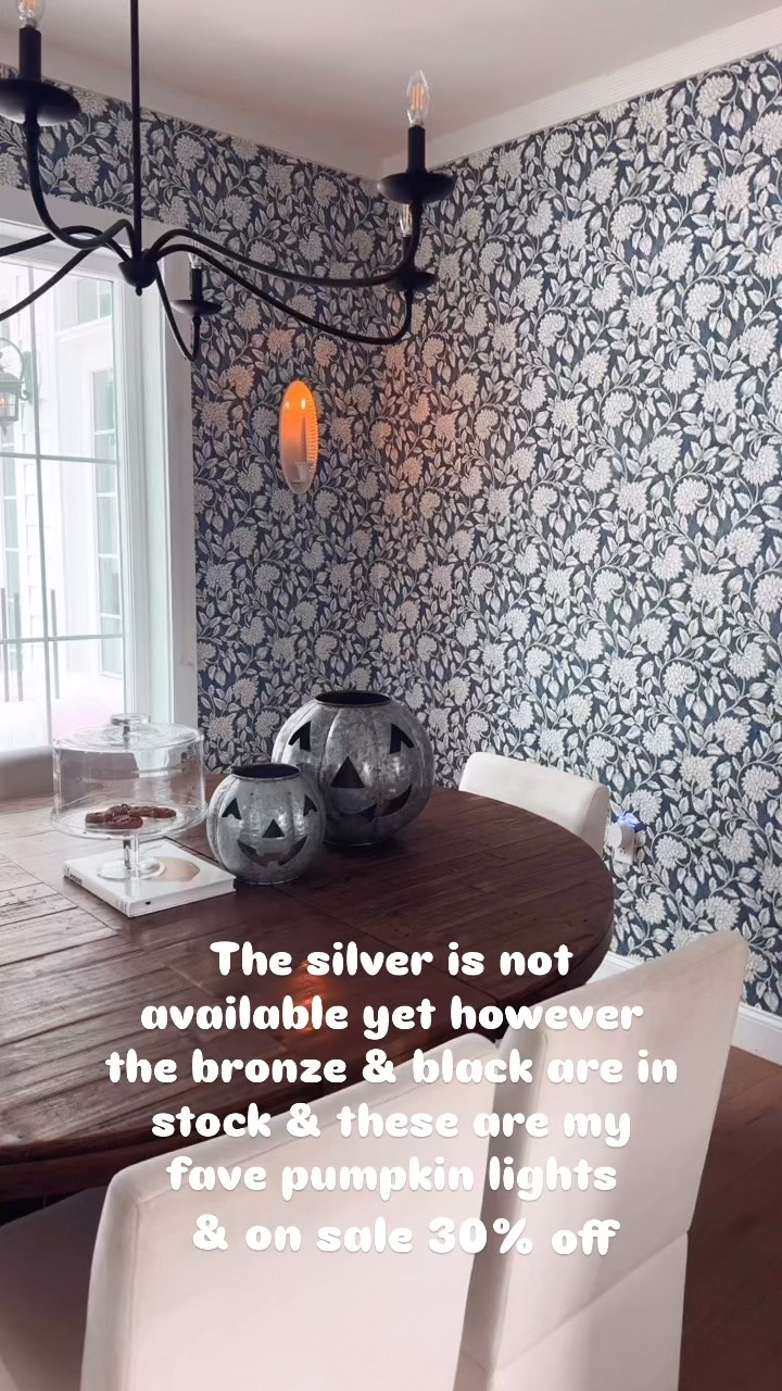 Fave metal pumpkins are back ! Silver is still OOS , however the black & copper are back ! These look great with the glowing pumpkin light , easy to set on a timer & has a remote ! !!! Get yours now & be ready for fall 🎃🎃🎃

#LTKSeasonal #LTKHome #LTKdayinmylife