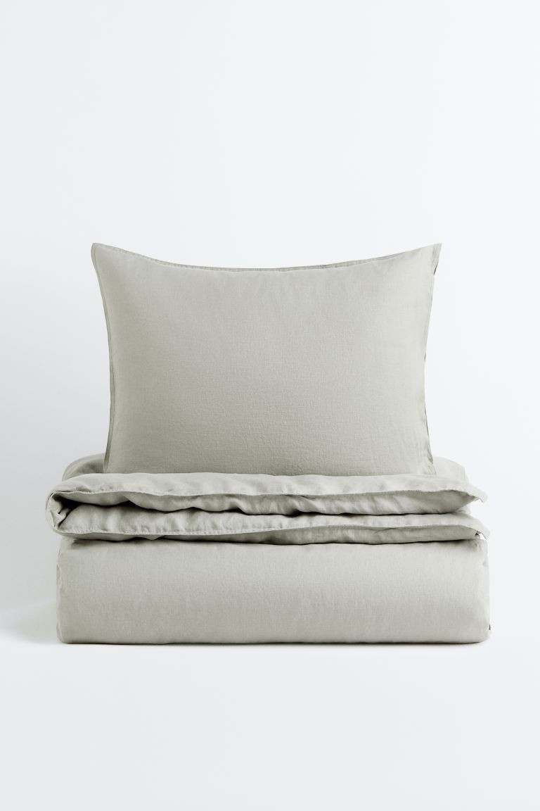 Linen Twin Duvet Cover Set | H&M (US + CA)