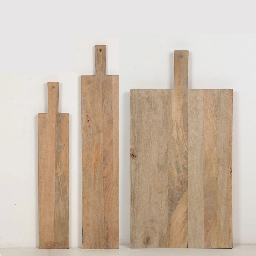 Charlotte Oblong Wooden Serving Board Trio | CG Hunter