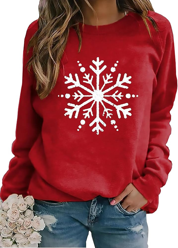 Women Christmas Palm Tree Sweatshirt Funny Hawaiian Beach Tropical Xmas Long Sleeve Pullover Cute... | Amazon (US)